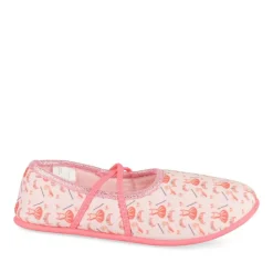 Chaussons Ballerine ROSE Fille Motif Uni Elastique