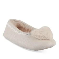 Chaussons Ballerine ROSE Fille Motif Uni A Enfiler
