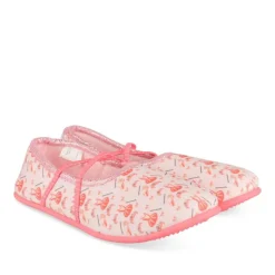 Chaussons Ballerine ROSE Fille Motif Uni Elastique
