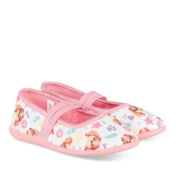 Chaussons Ballerine ROSE Fille Motif Animal A Enfiler