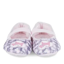 Chaussons Ballerine ROSE Fille Motif Carreaux Elastique