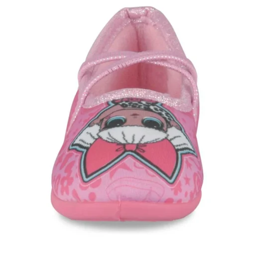 Chaussons Ballerine ROSE Fille Motif Uni Elastique