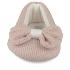 Chaussons Ballerine ROSE Femme Motif Uni A Enfiler