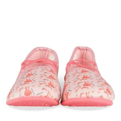 Chaussons Ballerine ROSE Fille Motif Uni Elastique