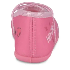 Chaussons Ballerine ROSE Fille Motif Uni Elastique
