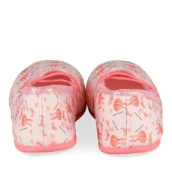 Chaussons Ballerine ROSE Fille Motif Uni Elastique