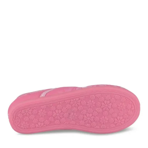 Chaussons Ballerine ROSE Fille Motif Uni Elastique