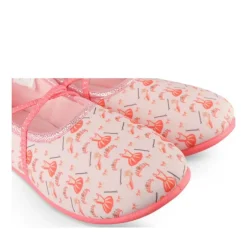 Chaussons Ballerine ROSE Fille Motif Uni Elastique