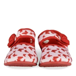 Chaussons Ballerine ROUGE Fille Motif Animal Scratch