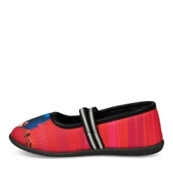 Chaussons Ballerine ROUGE Fille Elastique