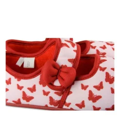 Chaussons Ballerine ROUGE Fille Motif Animal Scratch