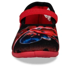 Chaussons Ballerine ROUGE Fille Motif A Pois Elastique