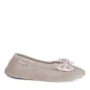 Chaussons Ballerine TAUPE Femme Motif Uni A Enfiler