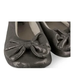 Chaussons Ballerine TAUPE Femme Motif Uni A Enfiler