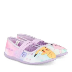 Chaussons Ballerine VIOLET Fille Motif Multicolore A Enfiler