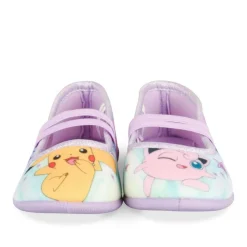 Chaussons Ballerine VIOLET Fille Motif Multicolore A Enfiler
