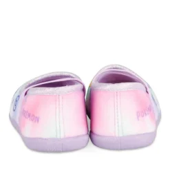 Chaussons Ballerine VIOLET Fille Motif Multicolore A Enfiler