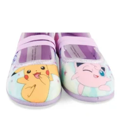 Chaussons Ballerine VIOLET Fille Motif Multicolore A Enfiler