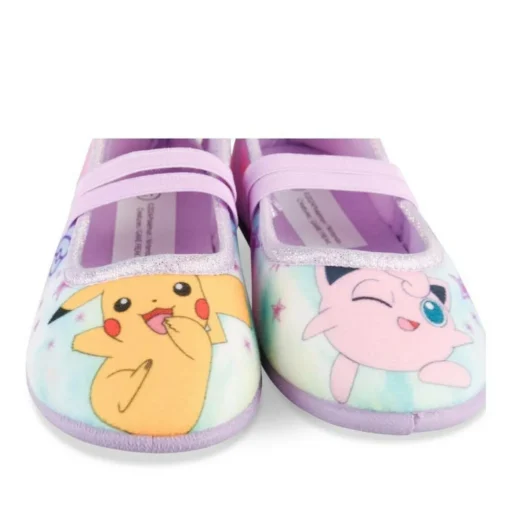 Chaussons Ballerine VIOLET Fille Motif Multicolore A Enfiler