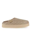 Chaussons BEIGE Femme Motif Animal A Enfiler
