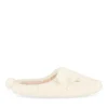 Chaussons BEIGE Femme Motif Uni A Enfiler