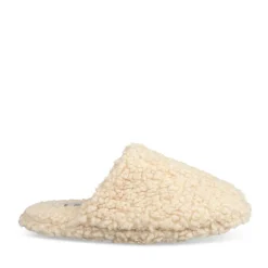 Chaussons BEIGE Femme Motif Uni A Enfiler