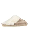 Chaussons BEIGE Femme Motif Uni A Enfiler