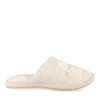 Chaussons BEIGE Femme Motif Uni A Enfiler