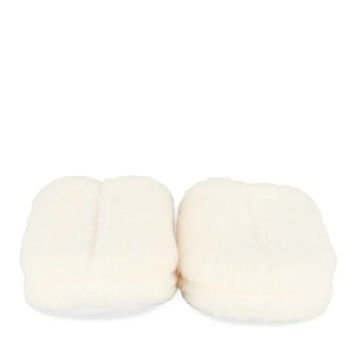 Chaussons BEIGE Femme Motif Uni A Enfiler
