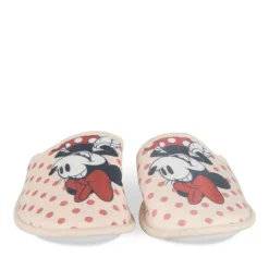 Chaussons BEIGE Femme Motif Uni A Enfiler