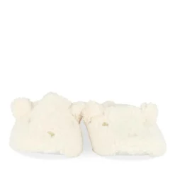 Chaussons BEIGE Femme Motif Uni A Enfiler