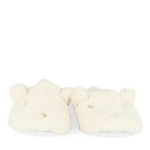 Chaussons BEIGE Femme Motif Uni A Enfiler