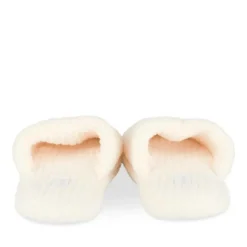 Chaussons BEIGE Femme Motif Uni A Enfiler
