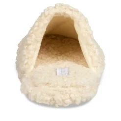Chaussons BEIGE Femme Motif Uni A Enfiler