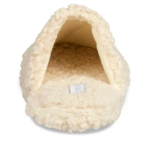 Chaussons BEIGE Femme Motif Uni A Enfiler