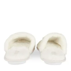 Chaussons BEIGE Femme Motif Uni A Enfiler