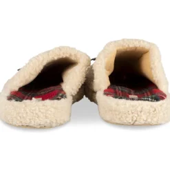 Chaussons BEIGE Femme Motif Animal A Enfiler