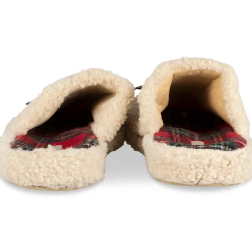 Chaussons BEIGE Femme Motif Animal A Enfiler