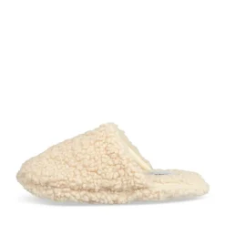 Chaussons BEIGE Femme Motif Uni A Enfiler