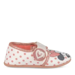 Chaussons BEIGE Fille Motif Uni Elastique