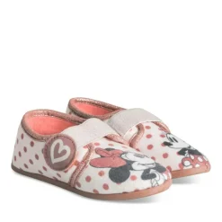 Chaussons BEIGE Fille Motif Uni Elastique