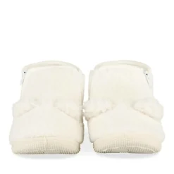 Chaussons BEIGE Fille Motif Uni Fermeture éclair