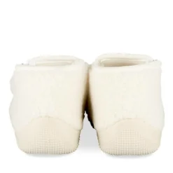 Chaussons BEIGE Fille Motif Uni Fermeture éclair