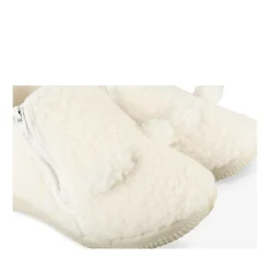 Chaussons BEIGE Fille Motif Uni Fermeture éclair