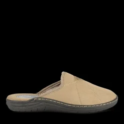 Chaussons BEIGE Homme Motif Uni A Enfiler