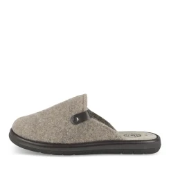 Chaussons BEIGE Homme Motif Uni A Enfiler
