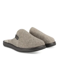 Chaussons BEIGE Homme Motif Uni A Enfiler