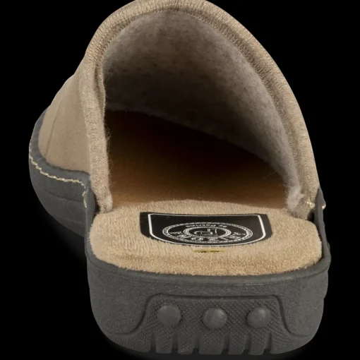 Chaussons BEIGE Homme Motif Uni A Enfiler