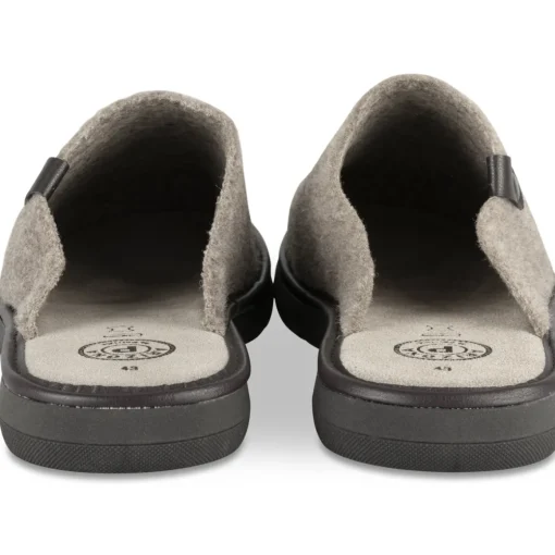 Chaussons BEIGE Homme Motif Uni A Enfiler