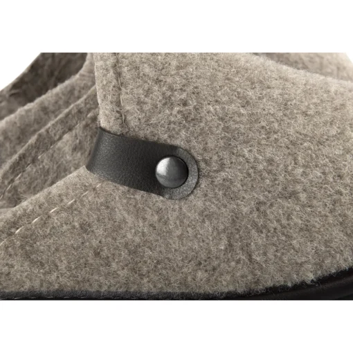 Chaussons BEIGE Homme Motif Uni A Enfiler